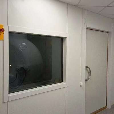 1.5m X 1.2m RF Shielded Window with Brass Mesh for 100-110 dB RF Attenuation in MRI Rooms